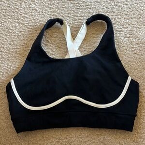 Fabletics knit cross back sports bra